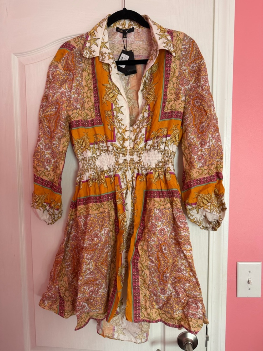 NWT Maje Roquila Linen Dress